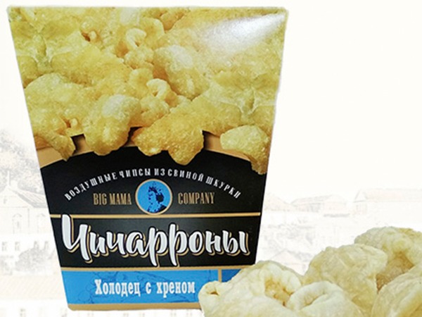 Чичарроны со вкусом холодца и хрена в Калуге