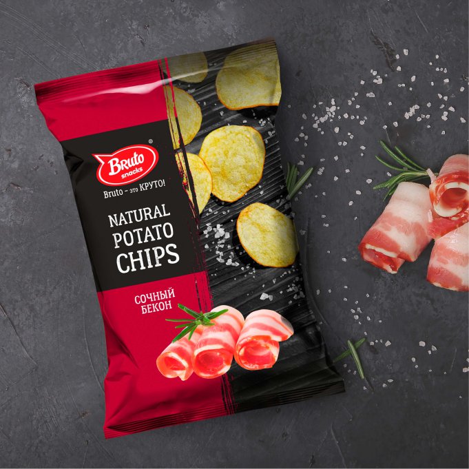 Картофель «Бруто» со вкусом бекона 130 гр. в Калуге