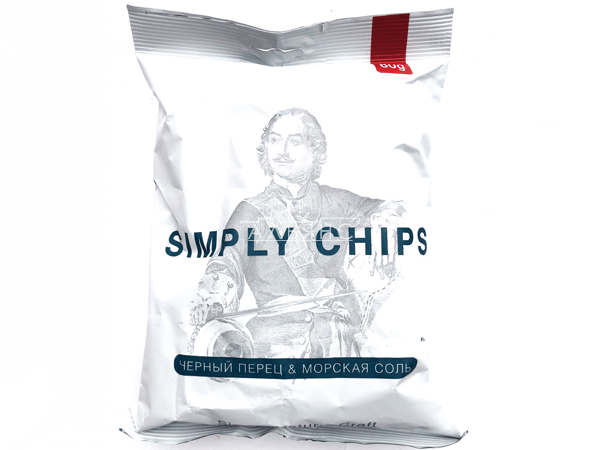 Картофельные чипсы "Simple chips" Морская соль и черный перец 80 гр. в Калуге